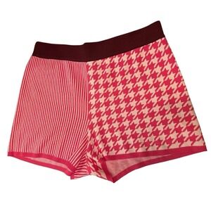 Anthro Dolan Left Coast Sierra Lounge Shorts Pink Houndstooth M Boutique Resort